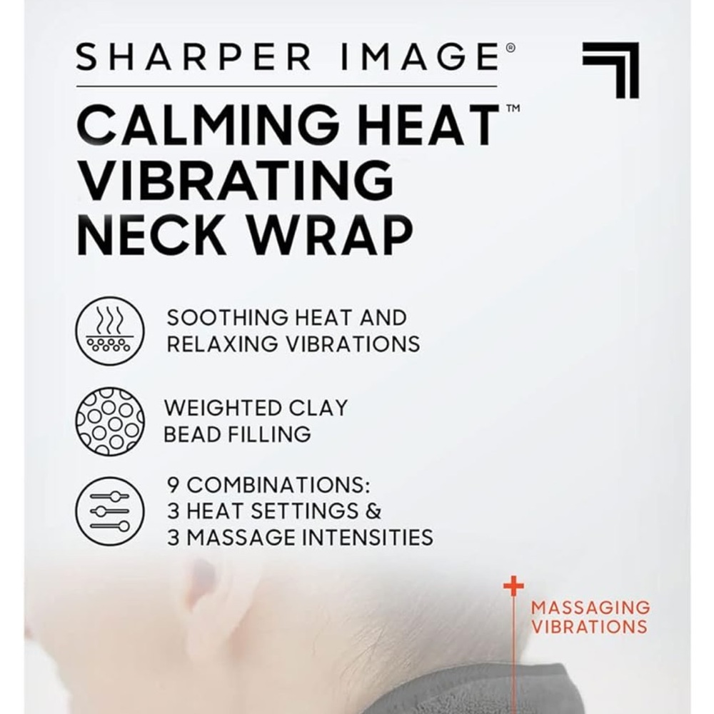 Sharper Image NWT neck massager with heat
